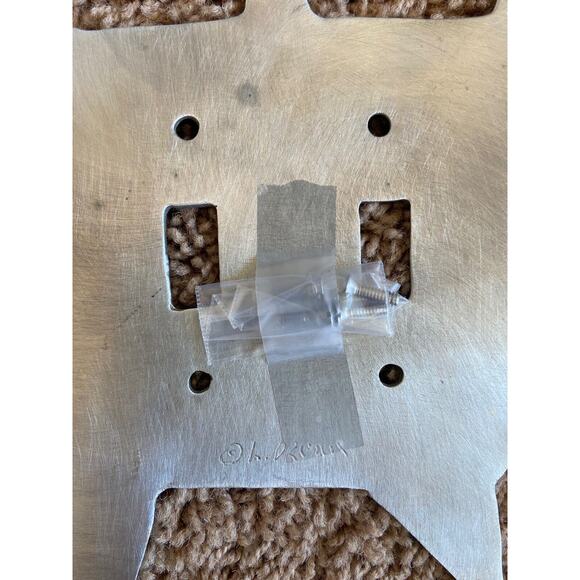 Silver Colored Metal Art Lady Woman Bun Lightswitch Cover Sculpture Art NEW - Picture 5 of 5